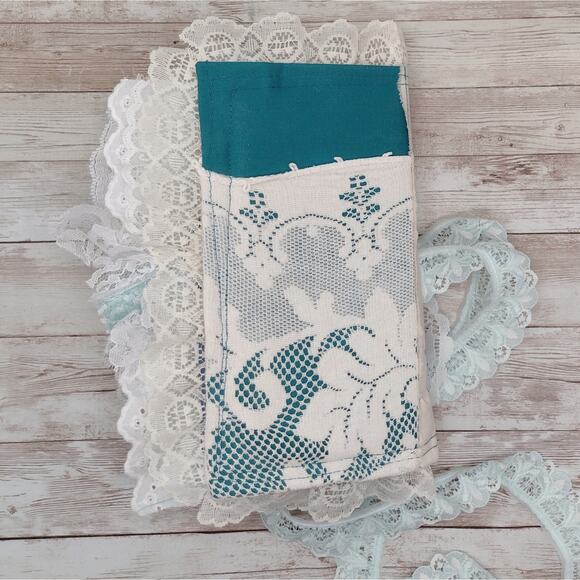 Turquoise Embellished Junk Journal: Flowers, Birds and Butterflies (Everything) - Picture 3 of 16